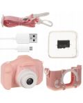 Детска играчка Iso Trade - Фотоапарат с 32GB карта памет, розов - 8t