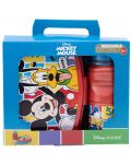 Детски комплект Stor - Mickey Mouse, бутилка и кутия за храна - 2t