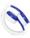 Детски слушалки с микрофон BuddyPhones - Explore, сини/бели - 3t