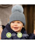 Детска зимна шапка KeaBabies - 6-36 месеца, сива, 2 броя - 7t
