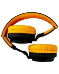 Детски слушалки PowerLocus - Buddy, безжични, черни/оранжеви - 3t
