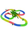 Детска светеща писта Raya Toys - Коли и динозаври - 2t
