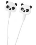 Детски слушалки с микрофон I-Total - Panda Collection 11083, бели - 3t