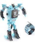 Детска играчка Raya Toys - Трансформиращ се робот-часовник, син - 2t