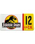 Декорация за стена Doctor Collector Movies: Jurassic Park - License Plate - 1t