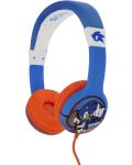 Детски слушалки OTL Technologies - Sonic, сини/червени - 1t