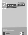 Deutsch echt einfach BG A2: LHB mit CDs / Книга за учителя по немски език със CD - 8. клас (неинтензивен) - 1t