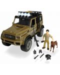 Детска играчка Dickie Toys Playlife - Джип с ловец и куче, 23 cm - 1t