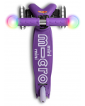 Детска тротинетка Micro - Mini Deluxe Magic LED, Purple - 6t