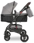 Детска количка Lorelli - Alba Premium, Opaline Grey - 4t
