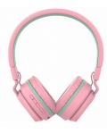 Детски слушалки Tellur - Buddy, безжични, розови - 2t