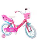 Детски велосипед с помощни колела E&L cycles - Barbie, 16'' - 1t