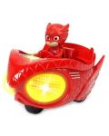 Метална светеща кола Dickie Toys PJ Masks - Мисия състезател, Оъл, 1:43 - 1t