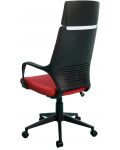Директорски стол - Force Black, червен - 3t