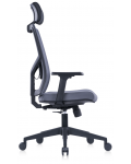 Ергономичен стол RFG - Snow Black HB, сив/черен - 3t