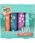 Dirty Works Комплект балсами за устни Feed my lips, 4 броя - 1t