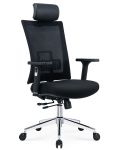 Ергономичен стол RFG - Luxe Chrome HB, черен - 2t