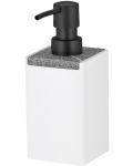 Диспенсър за течен сапун Kela - Cube, 7 x 7 x 17.5 cm, бял - 1t