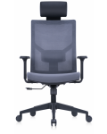 Ергономичен стол RFG - Snow Black HB, сив/черен - 1t