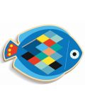 Забавна детска игра Djeco – Довърши мозайката-рибка - 2t