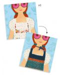 Творчески комплект Djeco - За тъкане, Rose Coloured Glasses - 1t