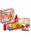 Детски комплект от дърво за игра Djeco – Fast food, Рики и Дейзи - 1t