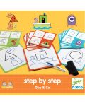 Образователна игра за рисуване Djeco – Стъпка по стъпка: Гео и Ко - 1t