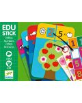 Образователна игра със стикери Djeco – Edu Stick, Научи се да броиш - 1t