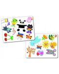 Детска игра с карти Djeco - MiniMatch - 3t