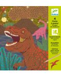 Детски комплект скреч карти Djeco – Когато динозаврите съществуваха - 1t