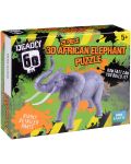 3D пъзел Deadly 60 от 29 части - Африкански слон - 1t