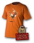 Тениска Dota 2 Wizard & Donkey + Digital Unlock, оранжева, размер S - 1t