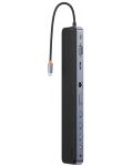 Докинг станция Baseus - EliteJoy Gen2, 11 порта, USB-C, тъмносиня - 3t