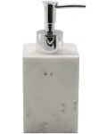 Дозатор за течен сапун Inter Ceramic - Лейн, бял мрамор - 1t