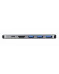 Докинг станция Delock - MacBook, HDMI/USB-A/USB-C, сива - 2t