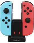 Докинг зарядна станция Konix Mythics - за Nintendo Switch, двойна, черна - 1t