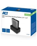 Докинг станция ACT - AC1500, 1 порт, USB 3.2, черна - 3t