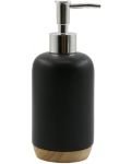 Дозатор за течен сапун Inter Ceramic - Сидни, 7.6 x 19 cm, черен - 1t