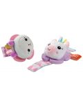 Дрънкалка за ръка Bright Starts - Wrist Pals Toy, Еднорог и лама - 1t