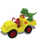 Детска играчка Dragon-I Toys - Динозавър, с кола и шофьор - 2t