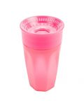 Преходна чаша Dr. Brown's - Розова, 360 градуса, 300 ml - 1t