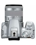 DSLR фотоапарат Canon - EOS 250D, EF-S 18-55mm, сребрист - 6t