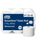 Двупластова тоалетна хартия Tork - SmartOne Advanced, T8, 6 х 1150 къса - 2t