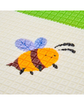 Двустранно килимче за игра Sonne - Трафик/Панда, 170 x 200 x 1.5 cm - 5t