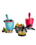 Двойна кутия за закуски Gefu - Foodie, 570 ml и 185 ml, 11.5 х 23 cm, черна - 4t