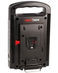 Двойно зарядно устройство Hedbox - PR-DC100 V-Lock, черно - 1t