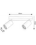 Двоен спот Rabalux - Solo, GU10, 2 x MAX 25W, бял - 3t