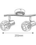 Двоен спот Rabalux - Lauren 6092, IP20, E14, 2 x 40W, 230V, хром - 2t