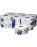 Двупластова тоалетна хартия Tork - Soft Mini Jumbo Premium, Т2, 12 x 170 m - 1t