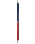 Двуцветен молив Milan - Bocolour Maxi, червен и син - 1t